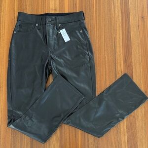 NWT Gap vintage slim high rise Faux Leather Pants sz 26 2r